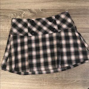 Benetton Brand plaid skirt